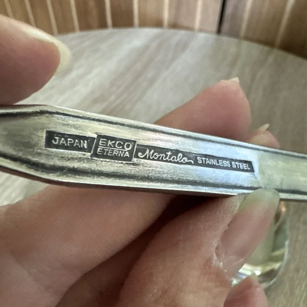 Vintage EKCO ETERNA MONTALO STAINLESS STEEL, Korea, 5 Serving Pieces